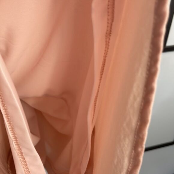 [M/L] BRUNETTE | Silky Blush Pink Satin Style One Piece Short Pyjama Romper - Picture 8 of 12